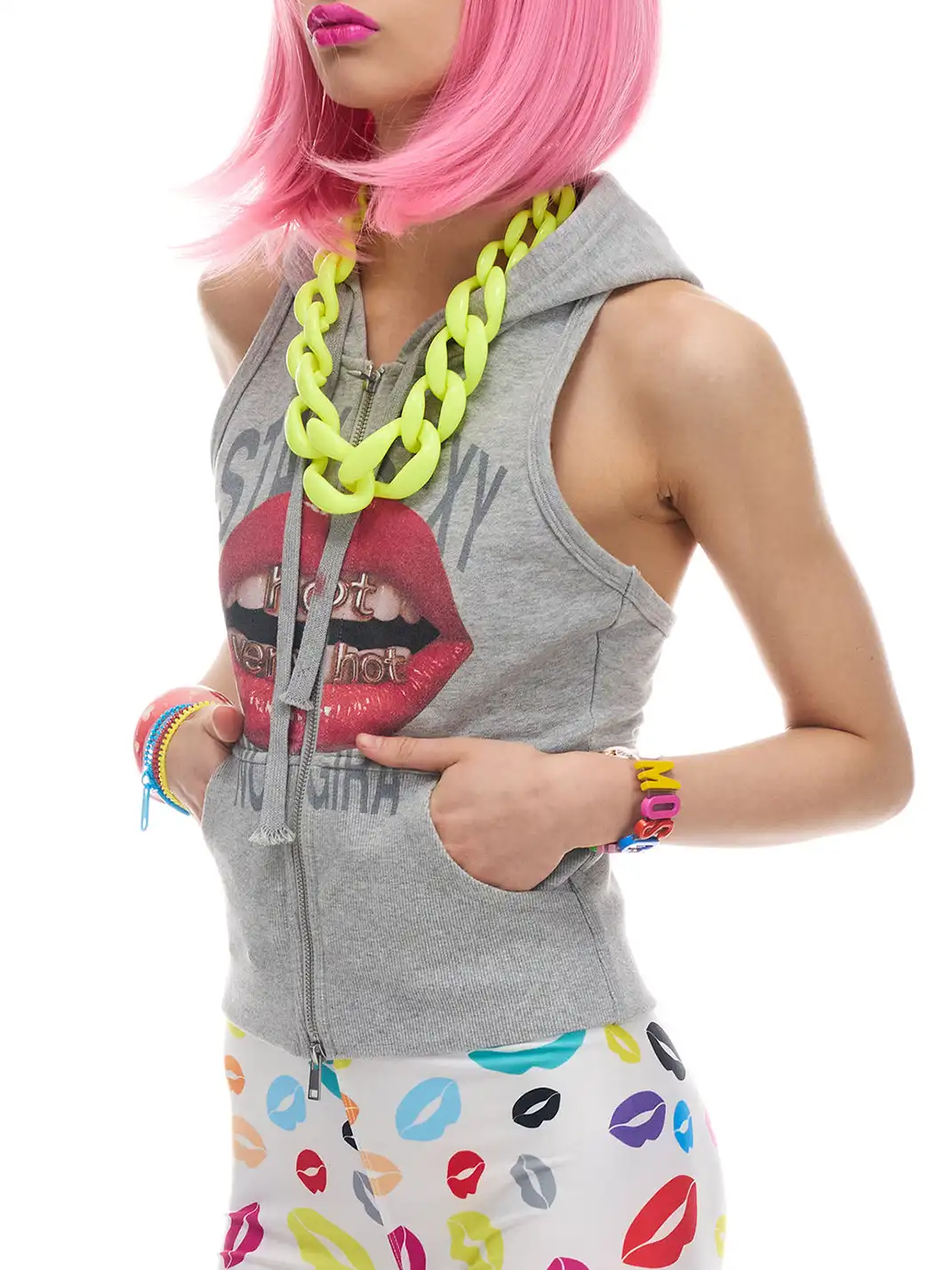 NORGIRA | STAY SEXY Zip-Up Hooded Vest