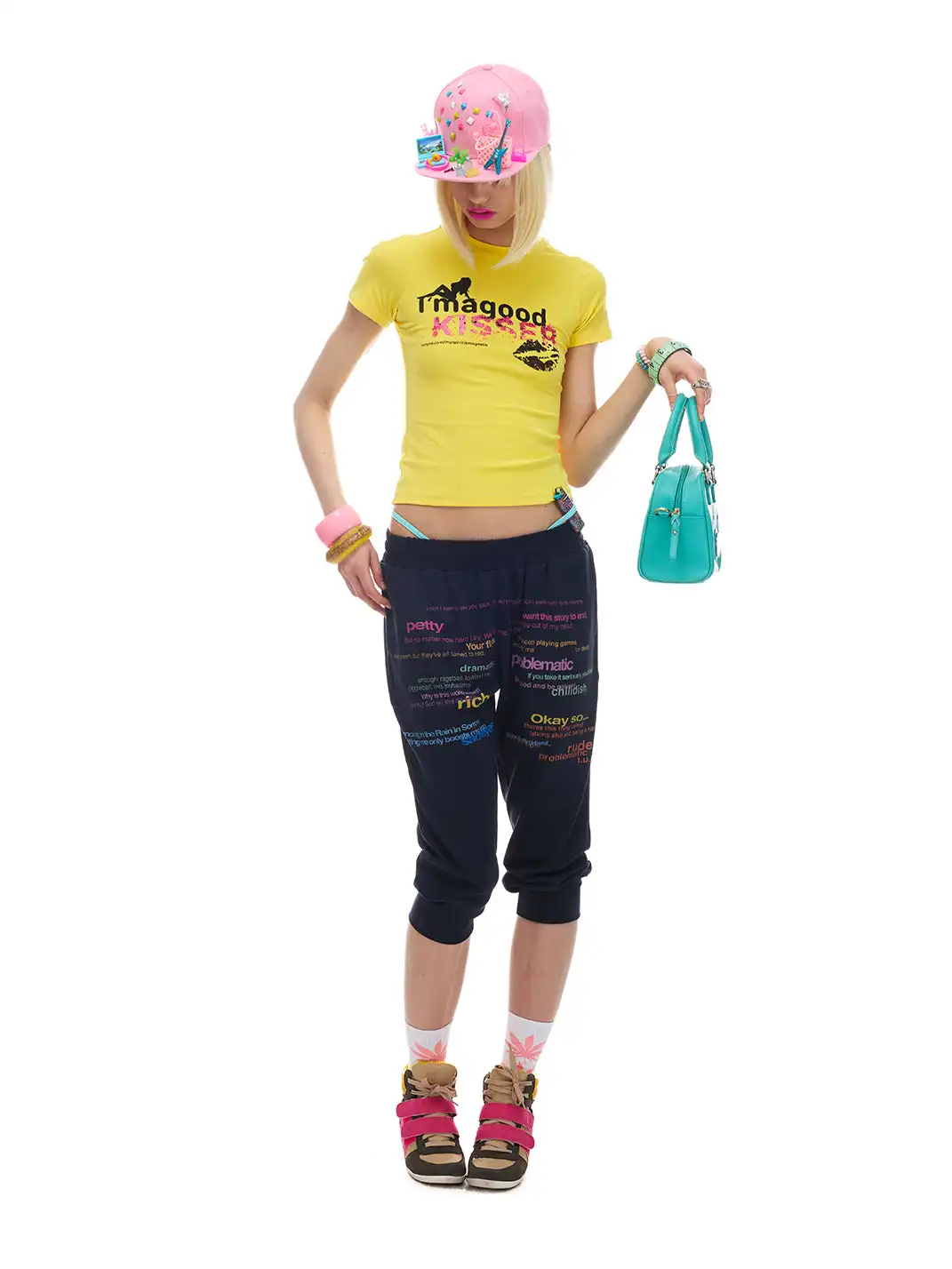 NORGIRA | "GOOD KISSER" Glitter Dual-Craft T-Shirt
