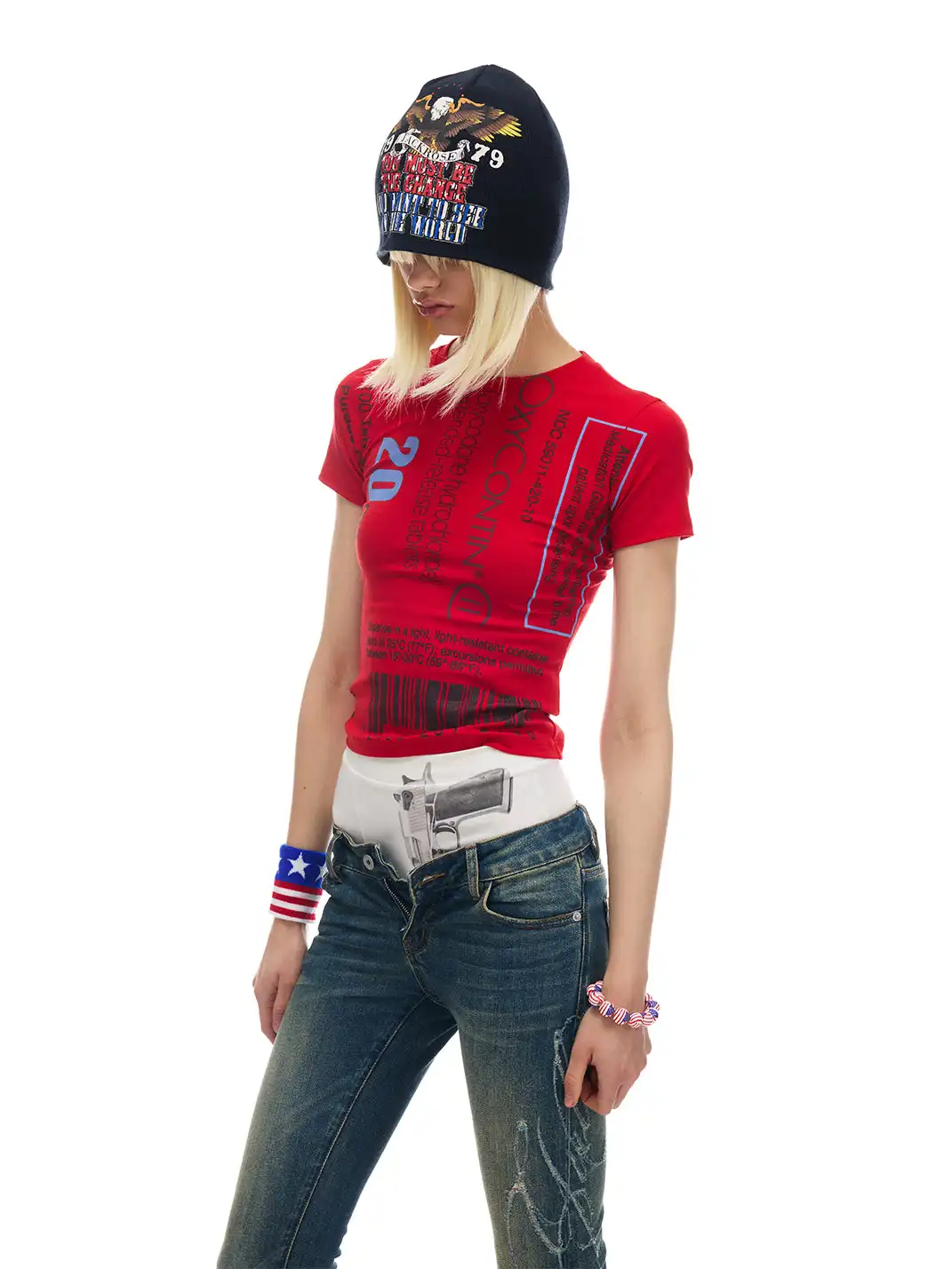 NORGIRA | Painkiller Instruction Print T-Shirt
