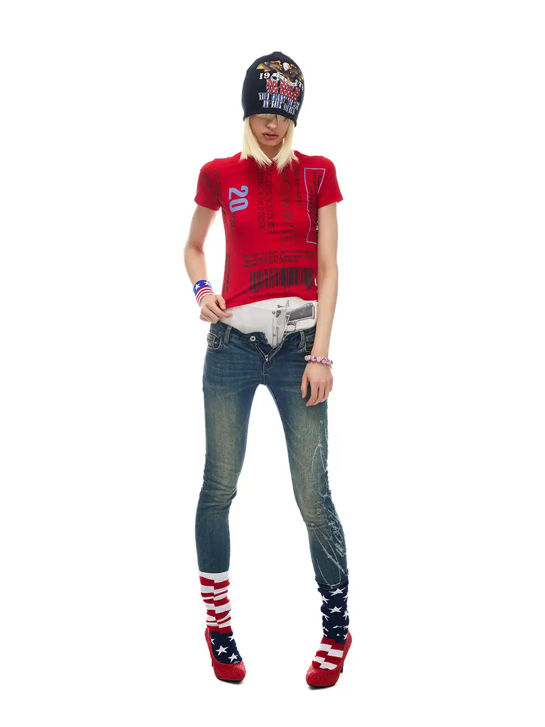 NORGIRA | Painkiller Instruction Print T-Shirt