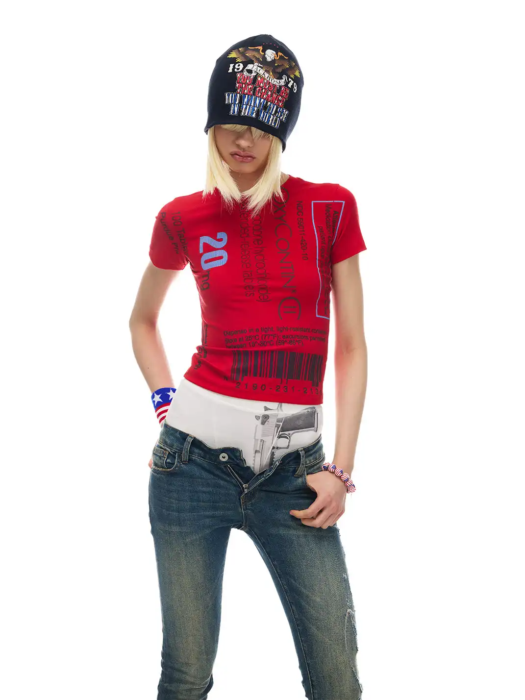 NORGIRA | Painkiller Instruction Print T-Shirt
