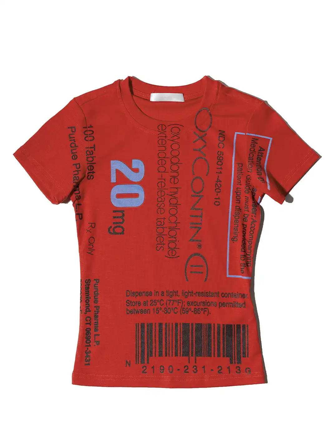 NORGIRA | Painkiller Instruction Print T-Shirt