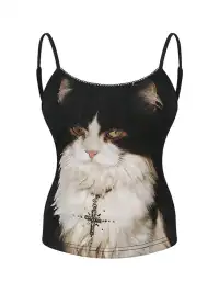 BAYUE | Cat Printed Camisole