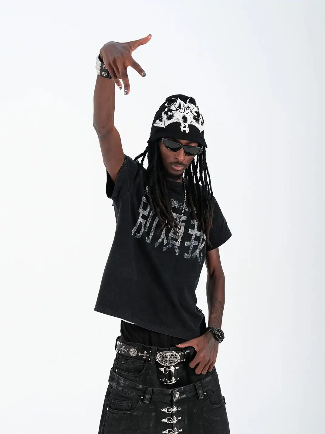 Crow | Leave Me Alone Pure Cotton Short Sleeve T-Shirt