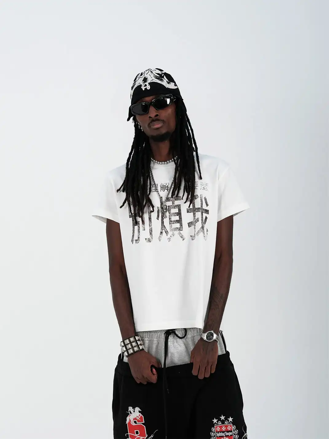 Crow | Leave Me Alone Pure Cotton Short Sleeve T-Shirt