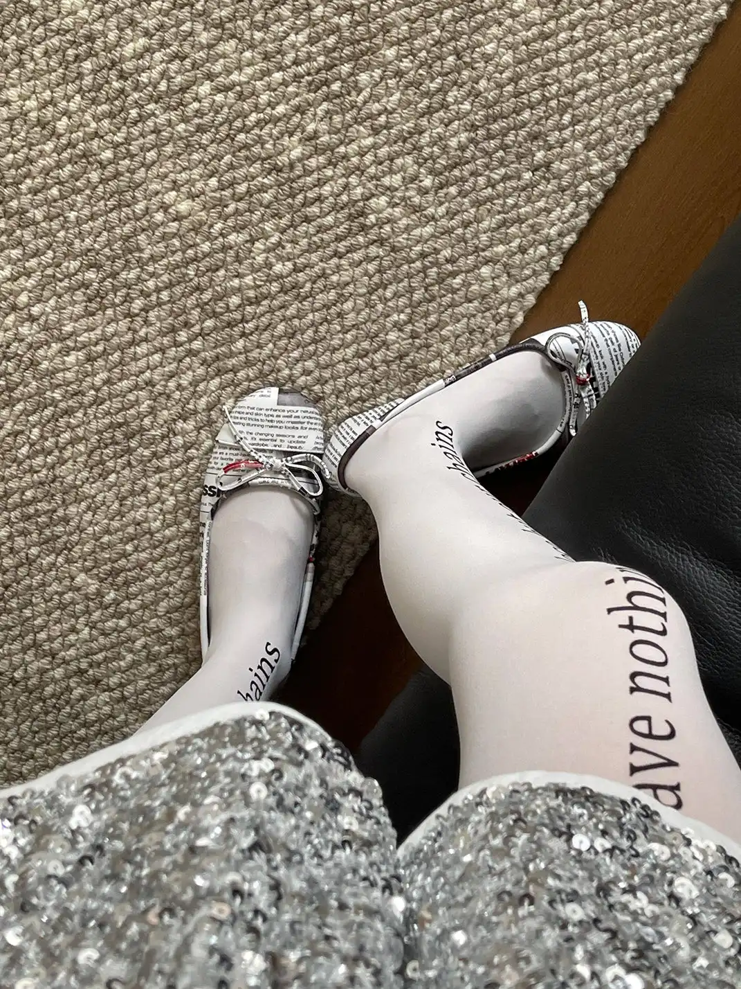 Inthemirror | Newspaper Print Series High Heels & Flat Shoes