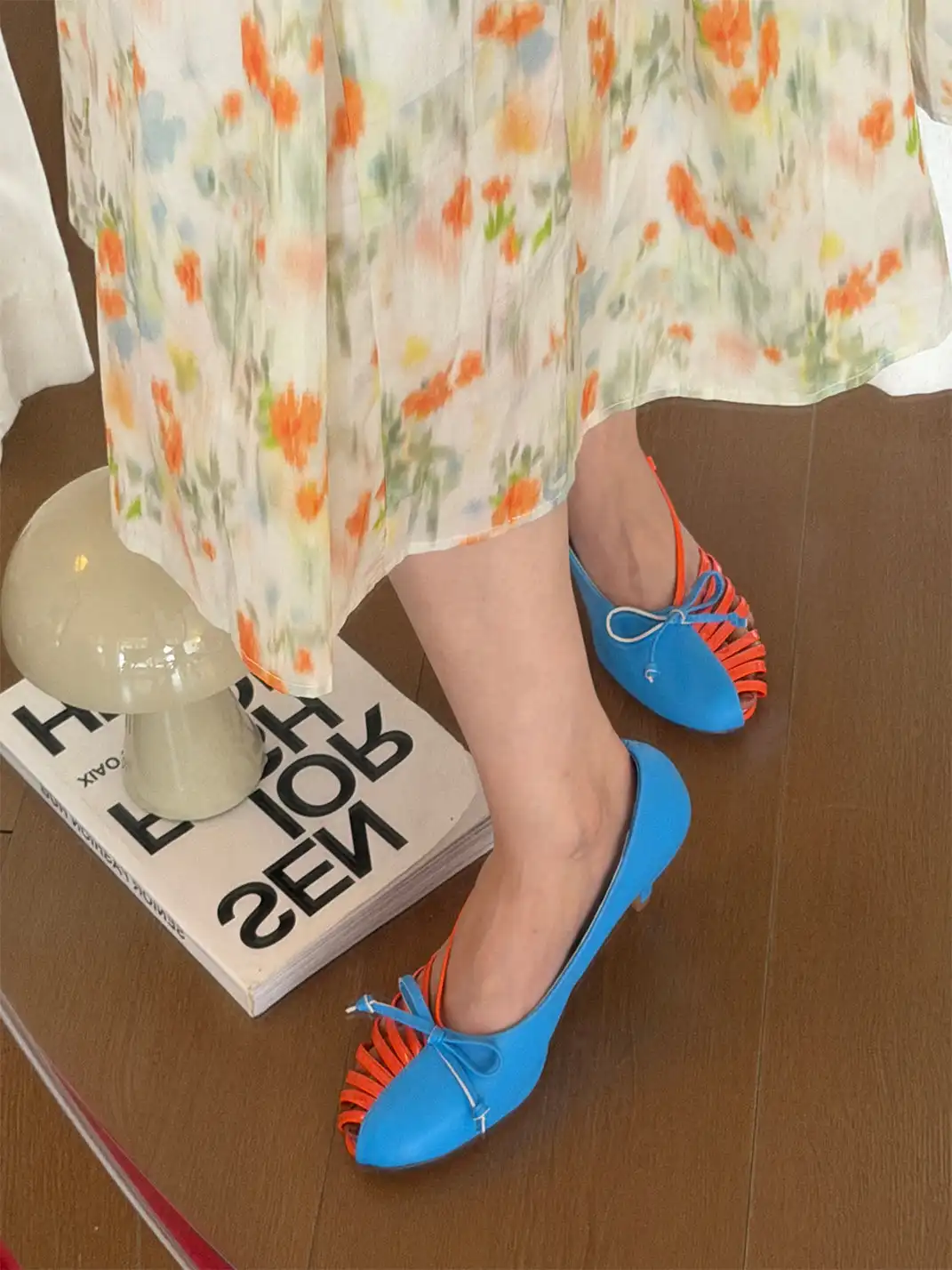 Inthemirror | Hollow Out Thin Strap Bow High Heels