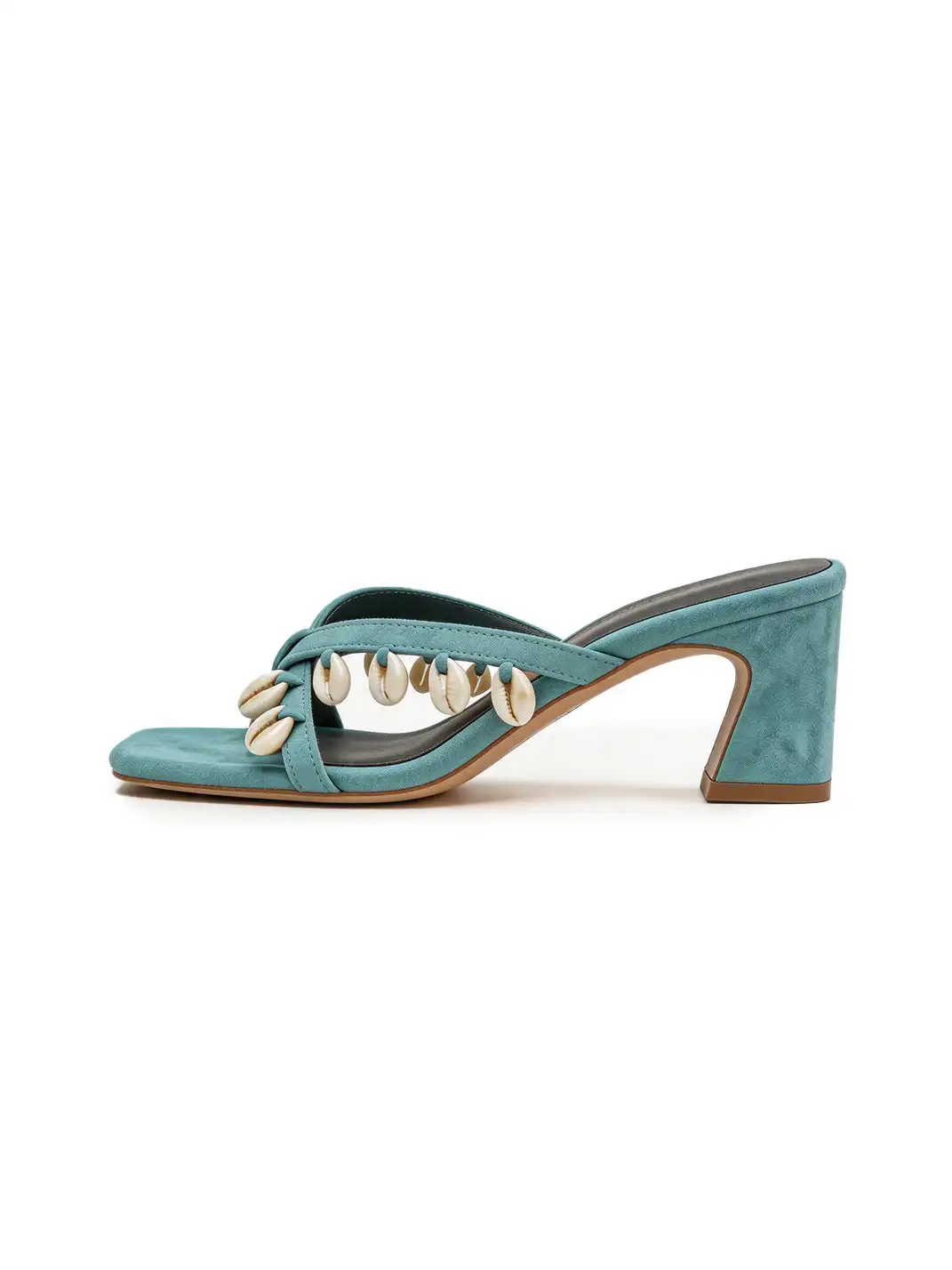 Inthemirror | Shell Square Toe Thong Sandals