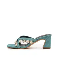 Inthemirror | Shell Square Toe Thong Sandals