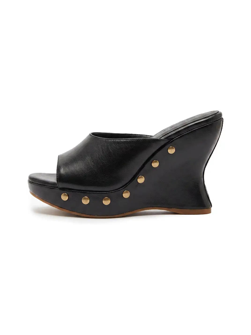 Inthemirror | Thick Sole Rivet Wedge Sandals Slippers