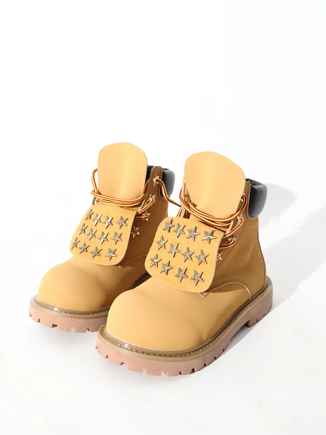 YIZILINGF | Vintage Rivet Double Tongue Workwear Martin Boots