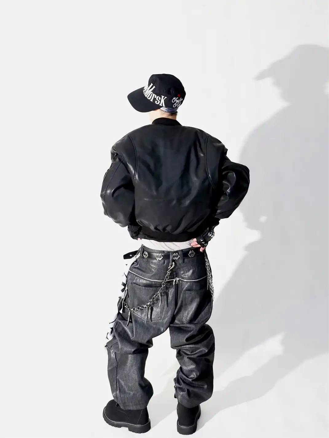 YIZILINGF | Vintage Rivet Double Tongue Workwear Martin Boots
