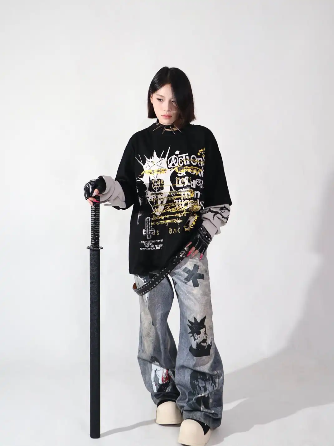 YIZILINGF | 3D Printed Subculture Jeans