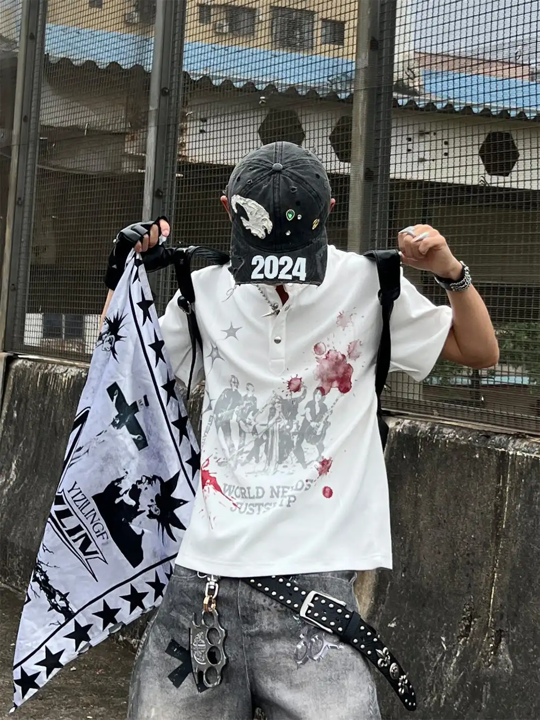 YIZILINGF | Band Y2K T-Shirt