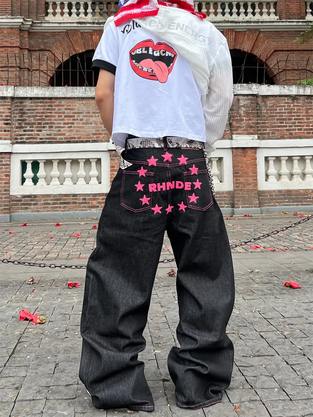 YIZILINGF | Double Waist Straight Leg Pants
