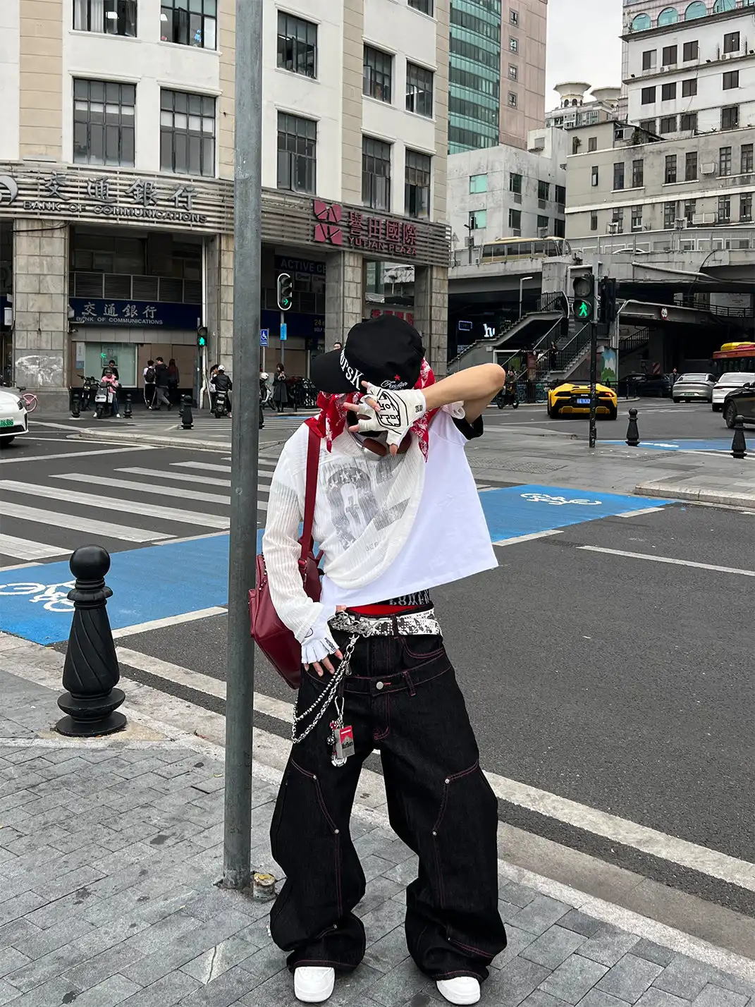 YIZILINGF | Double Waist Straight Leg Pants