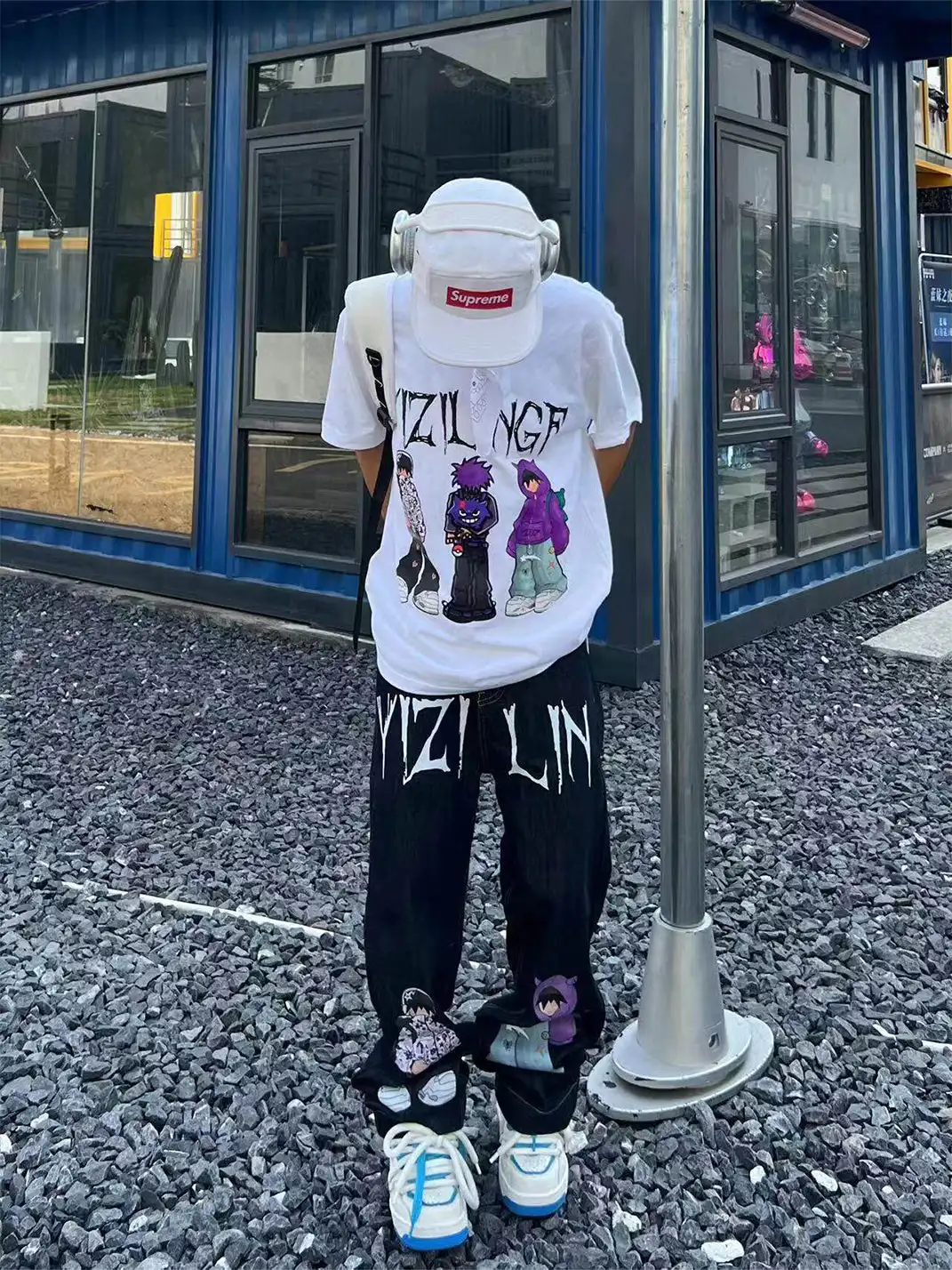 YIZILINGF | Chinese Trend Straight Leg Jeans