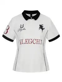 YIZILINGF | Collared Polo Color Block T-Shirt