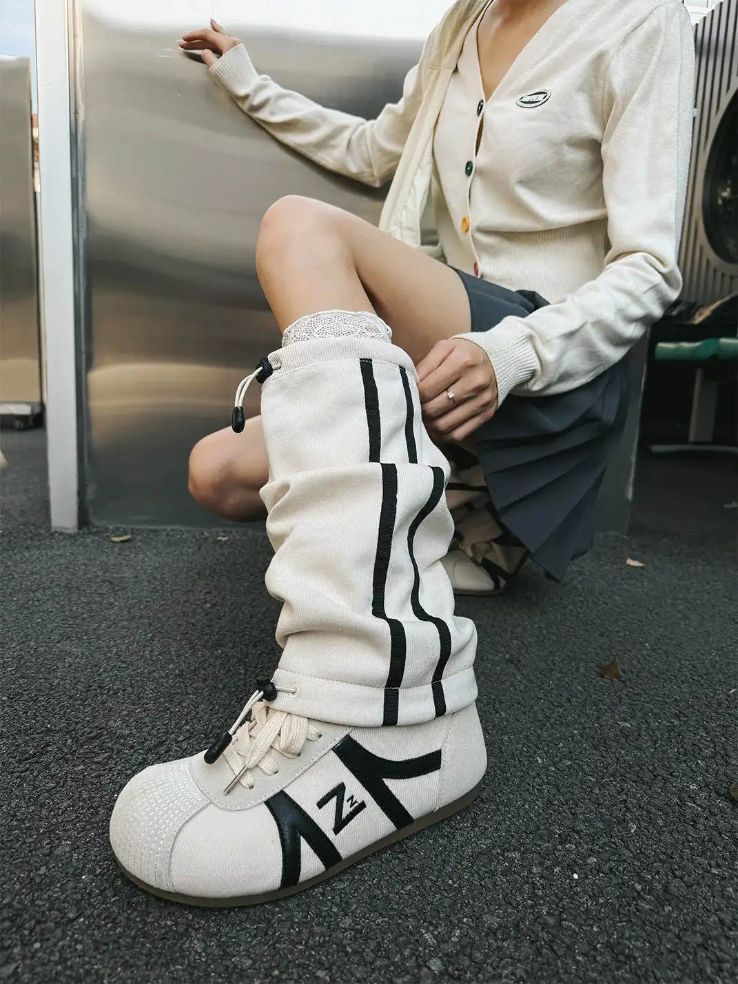 GSL | Flat Sole Tall Slouchy Boots