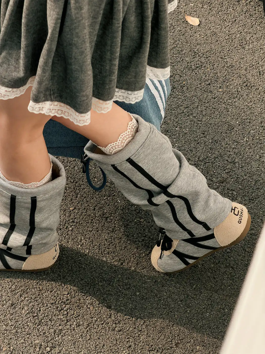 GSL | Flat Sole Tall Slouchy Boots