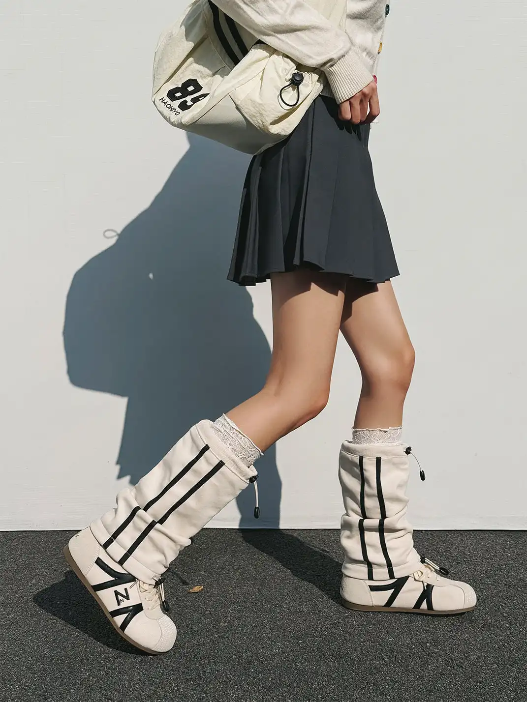 GSL | Flat Sole Tall Slouchy Boots