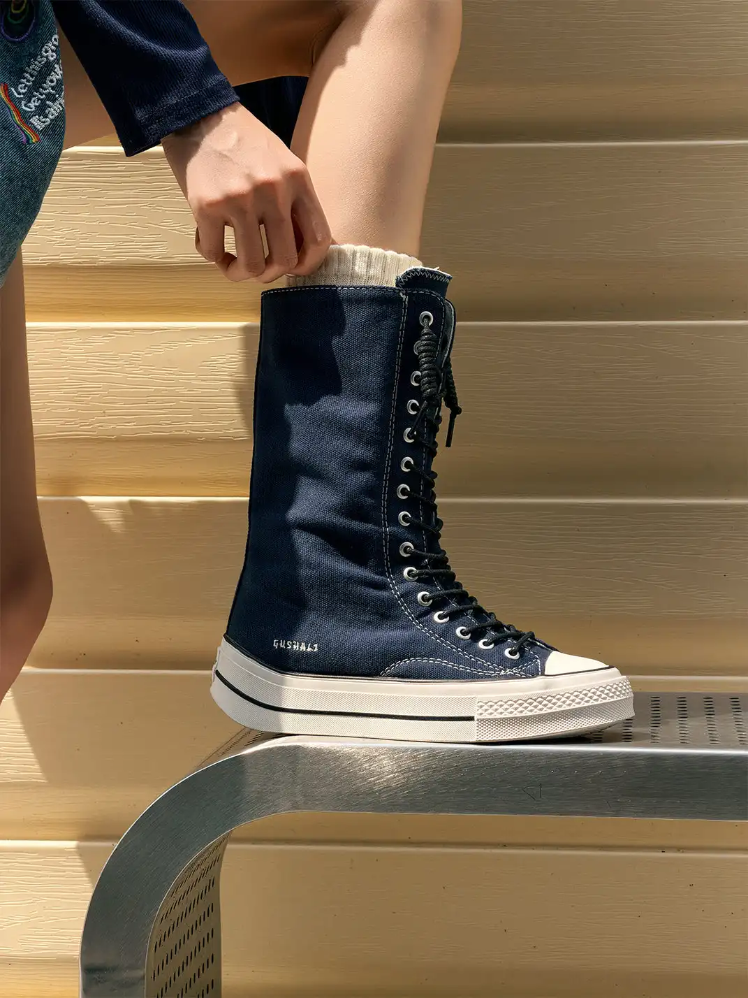 GSL | Platform High-Top Canvas Boots