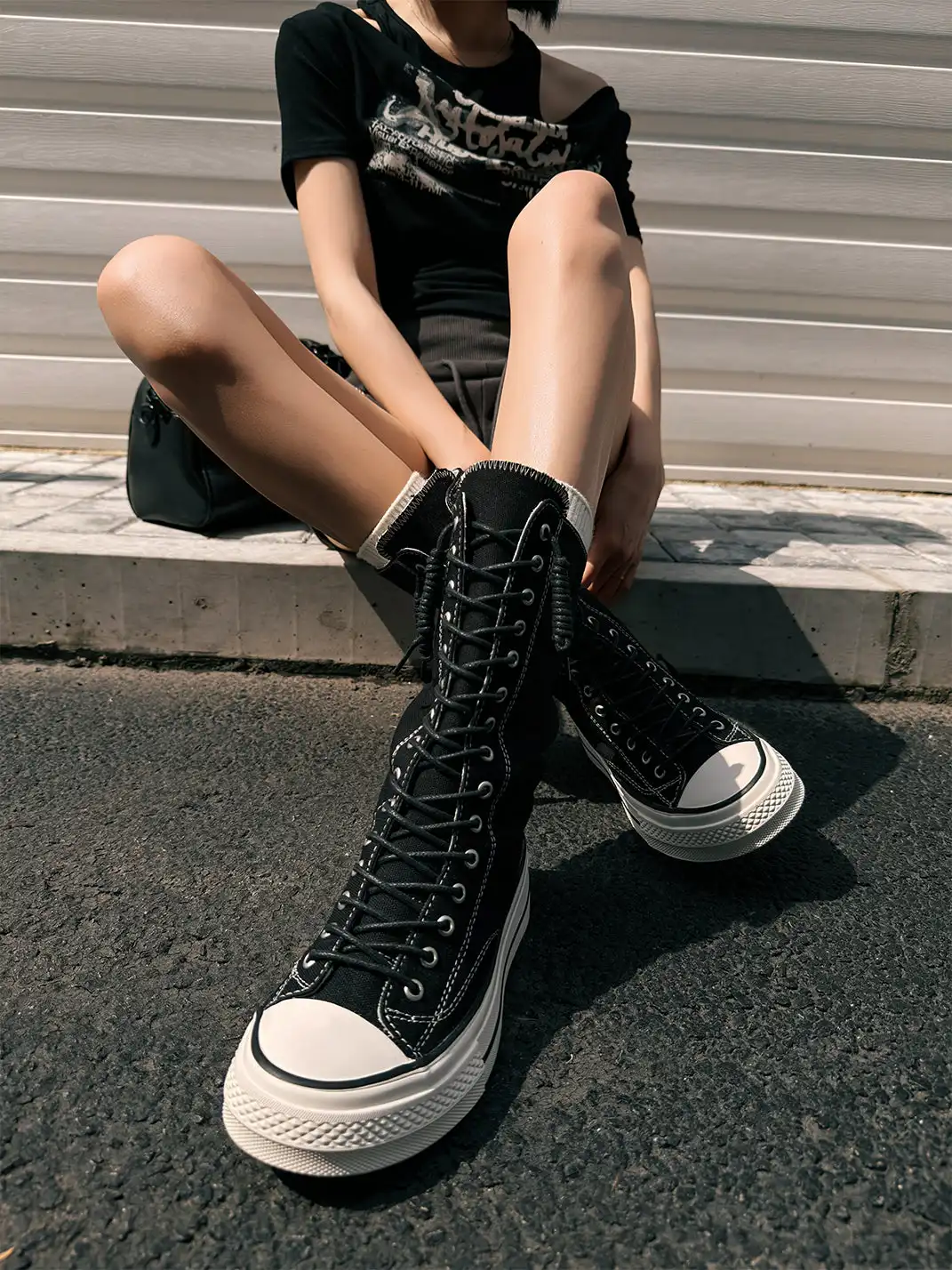 GSL | Platform High-Top Canvas Boots