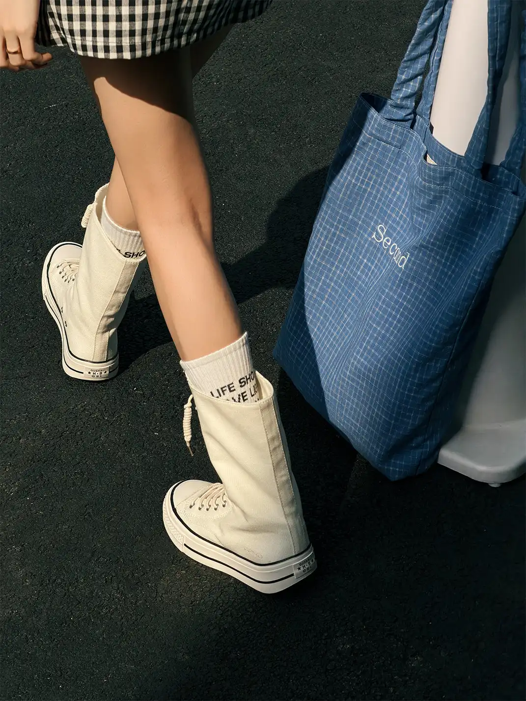 GSL | Platform High-Top Canvas Boots