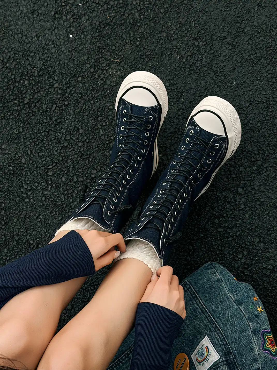 GSL | Platform High-Top Canvas Boots