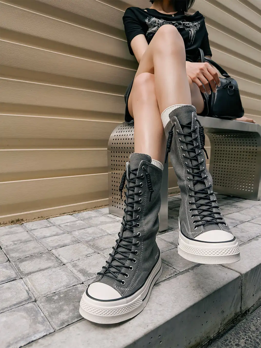 GSL | Platform High-Top Canvas Boots