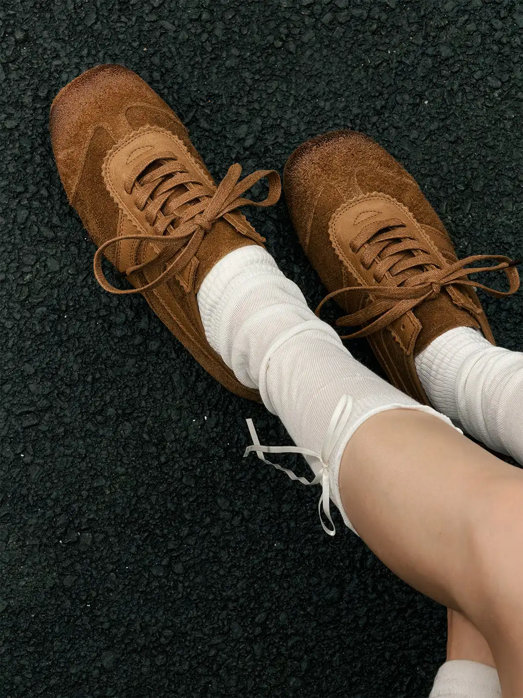 GSL | Vintage Genuine Leather Low-Top Flat Shoes