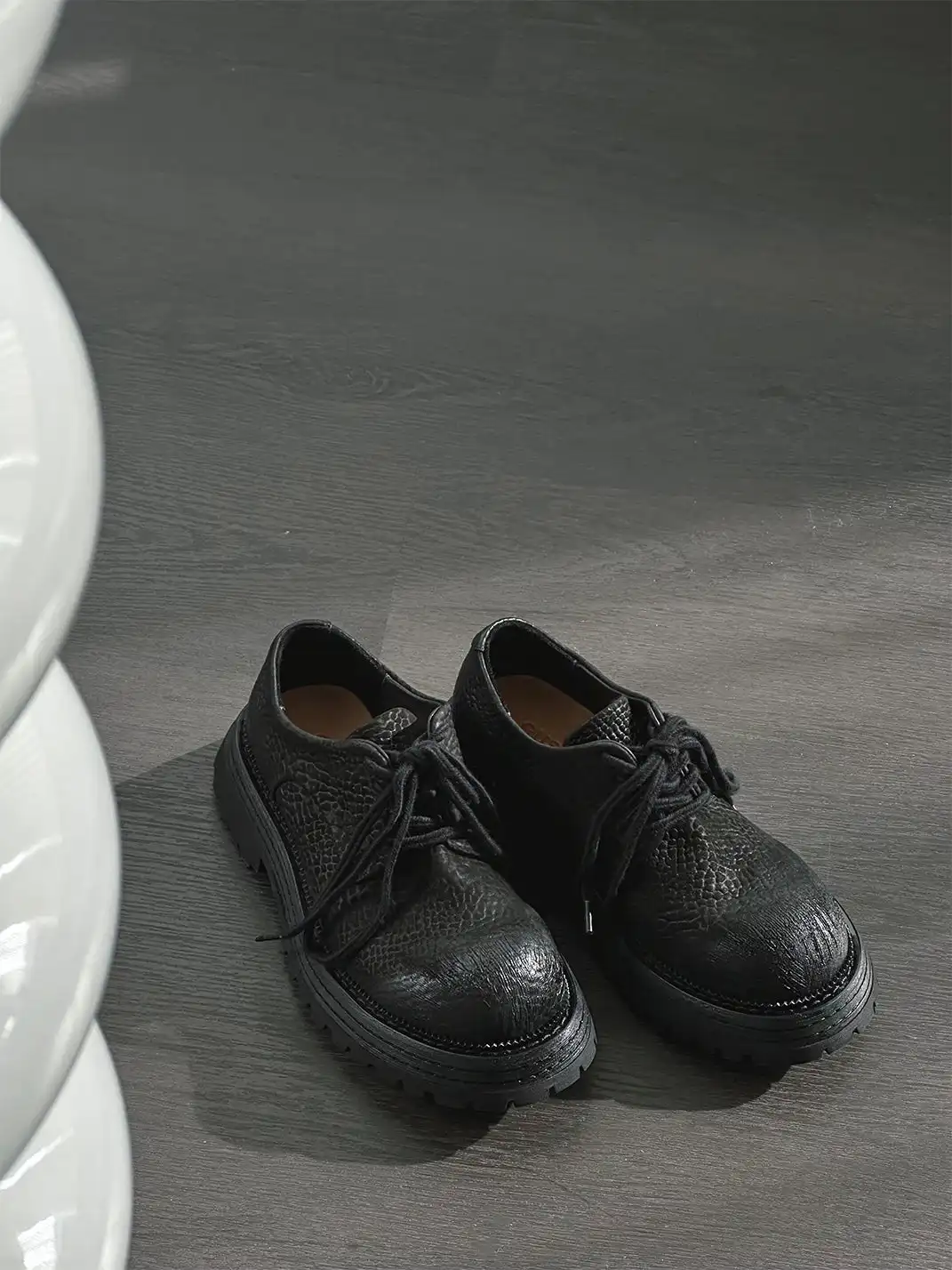 GSL | Lace-up Genuine Leather Loafers