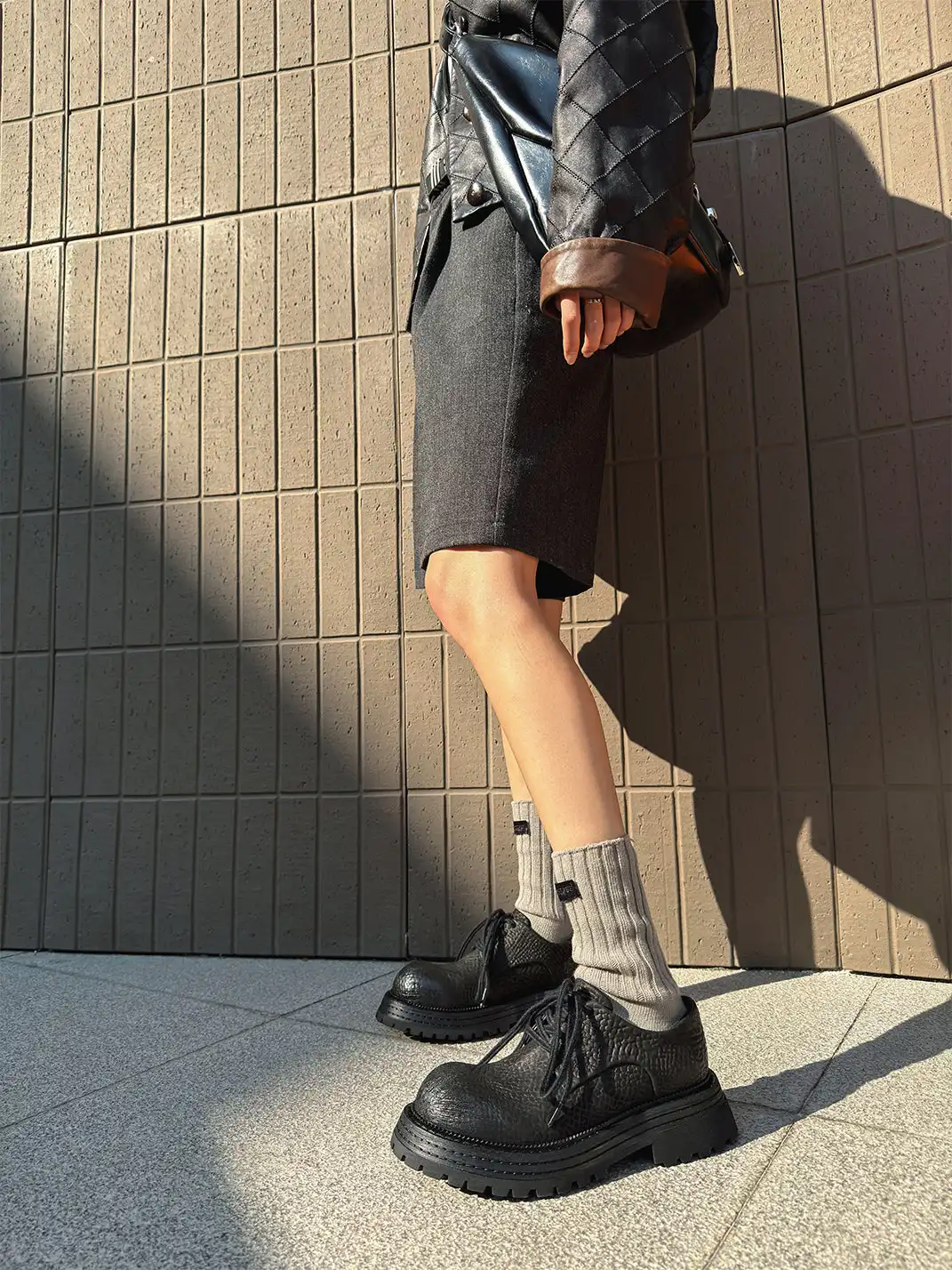 GSL | Lace-up Genuine Leather Loafers