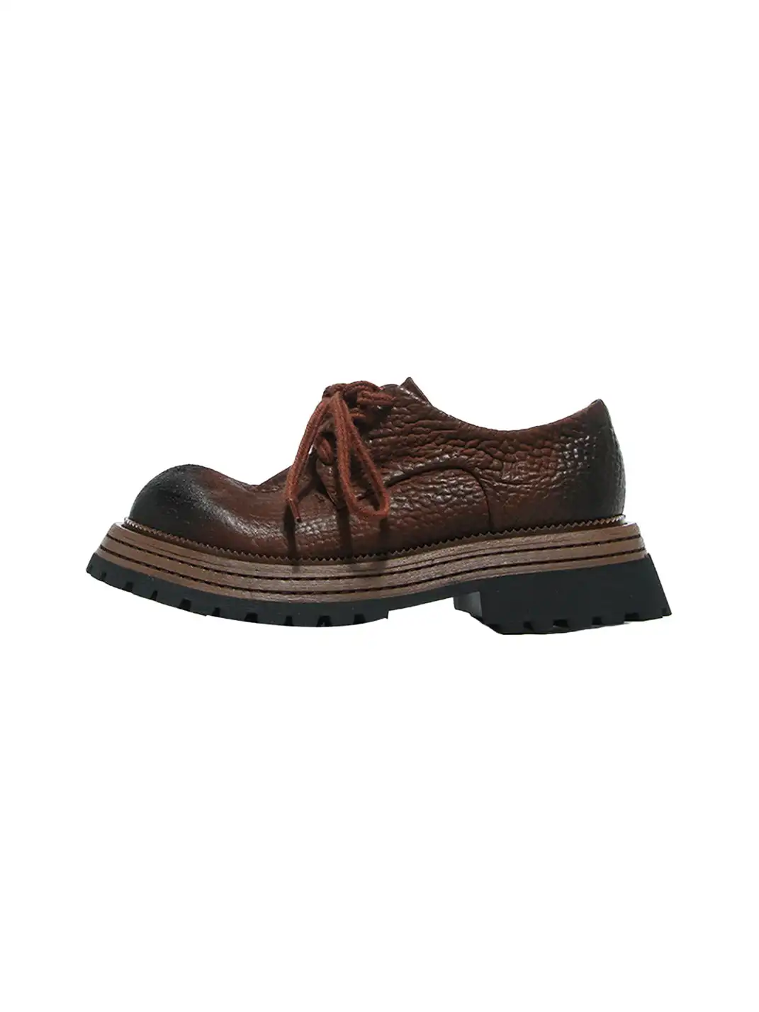 GSL | Lace-up Genuine Leather Loafers
