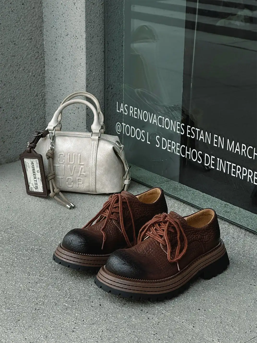 GSL | Lace-up Genuine Leather Loafers