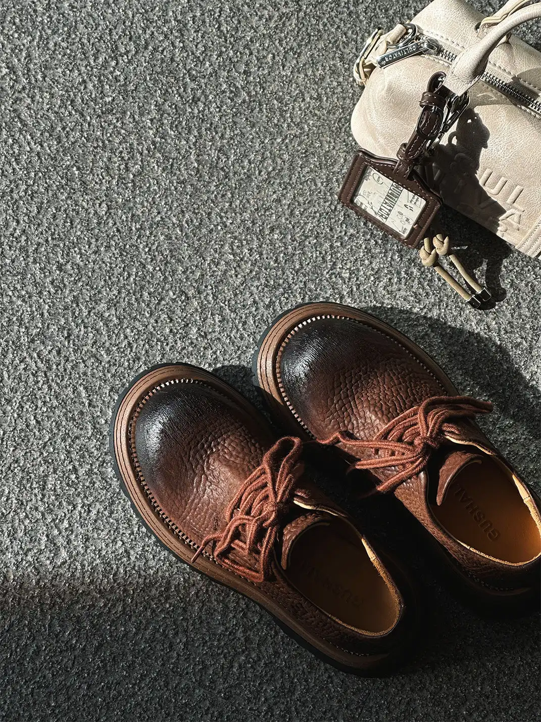 GSL | Lace-up Genuine Leather Loafers