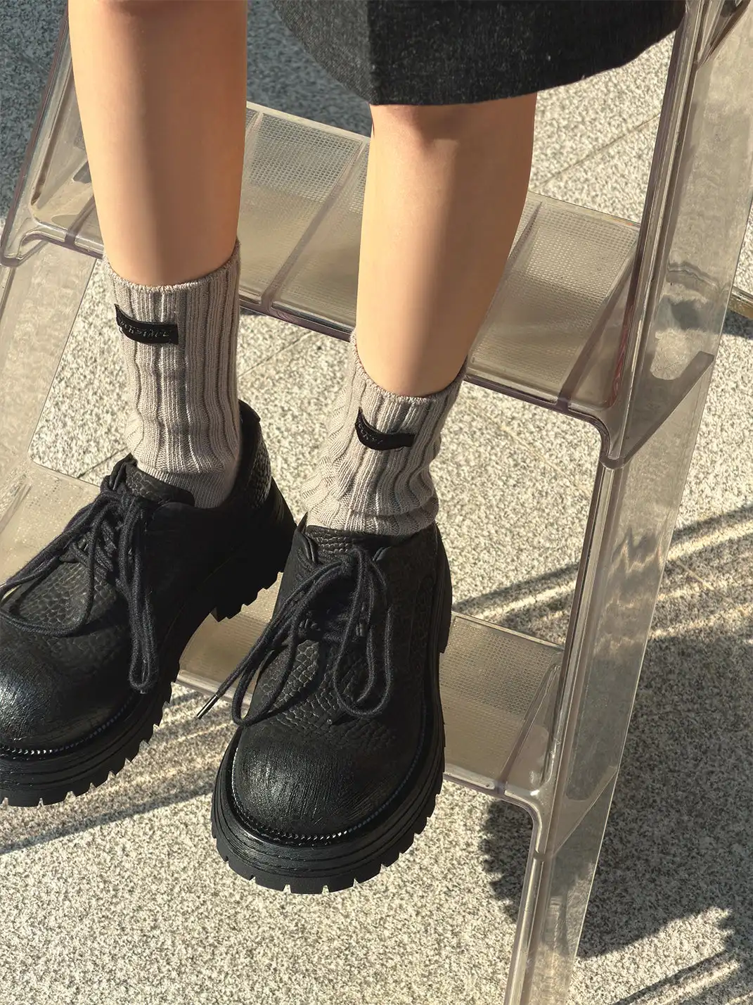 GSL | Lace-up Genuine Leather Loafers