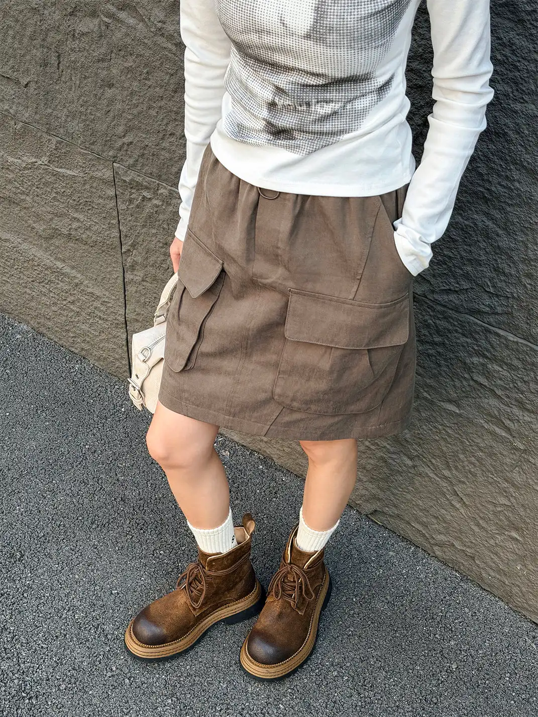 GSL | Genuine Leather Platform Martin Ankle Boots