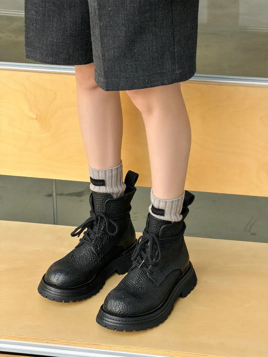 GSL | Top Layer Horsehide Platform Martin Boots