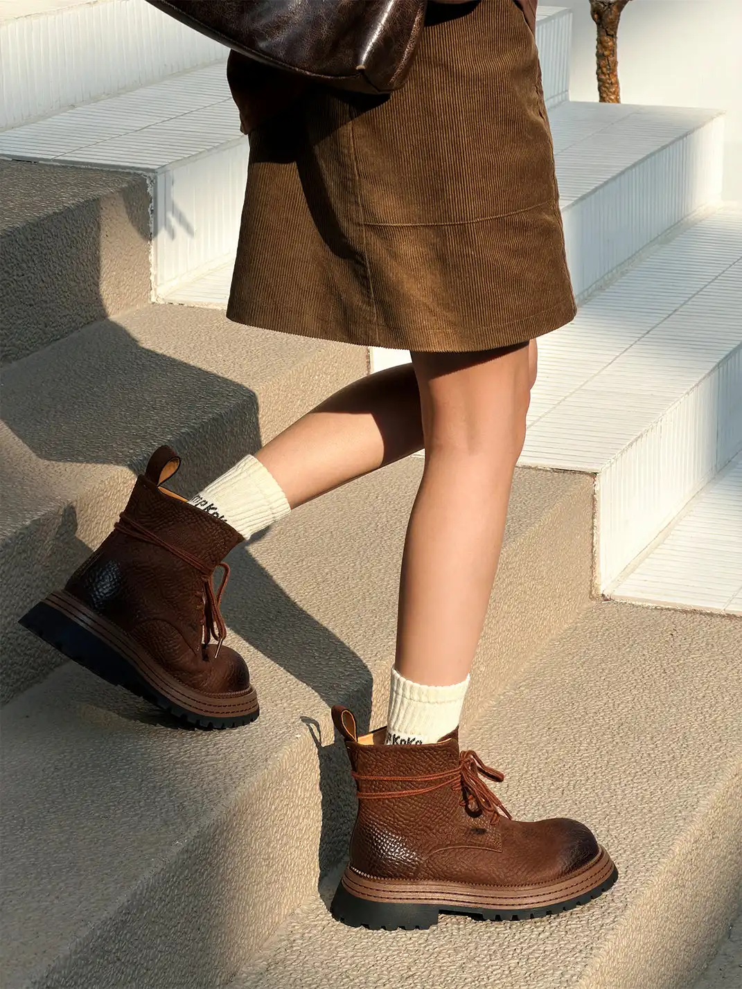 GSL | Top Layer Horsehide Platform Martin Boots
