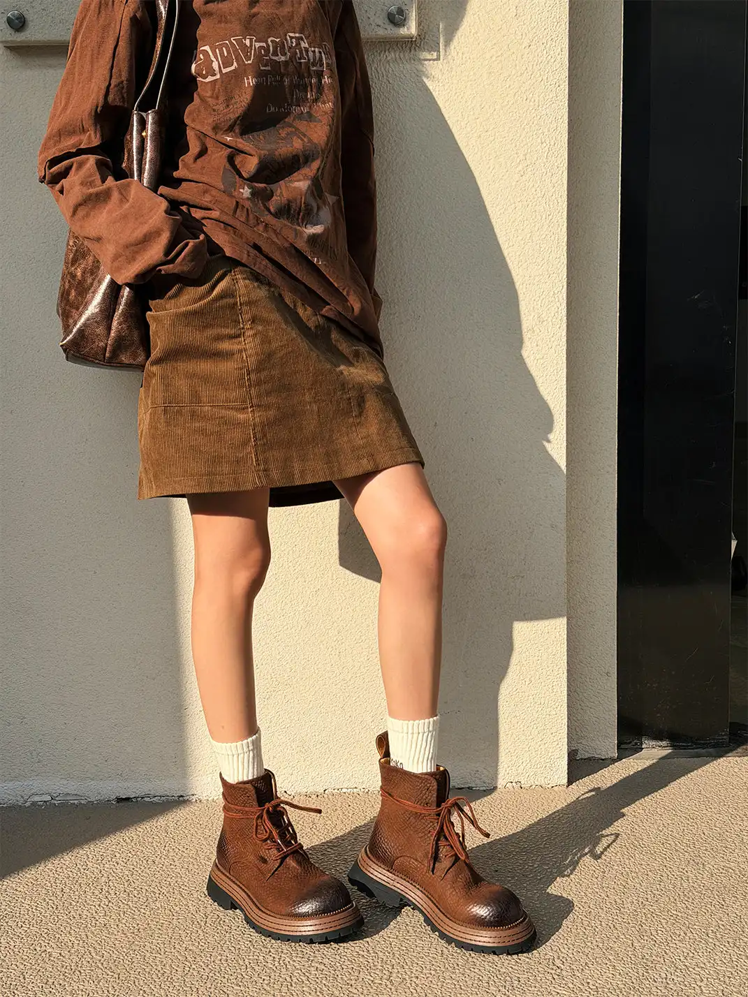 GSL | Top Layer Horsehide Platform Martin Boots