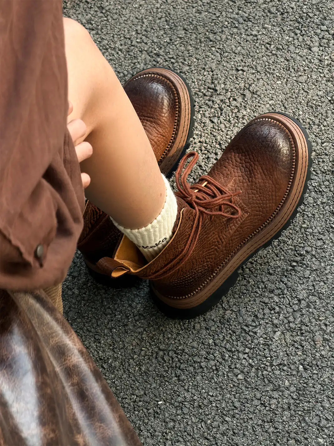 GSL | Top Layer Horsehide Platform Martin Boots