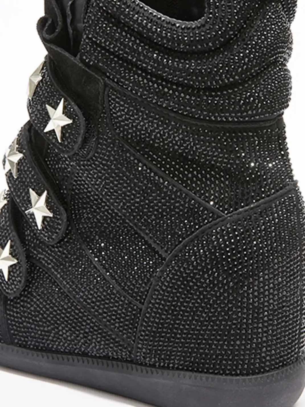 DETW | Sparkling Rhinestone High-Top Wedge Heels