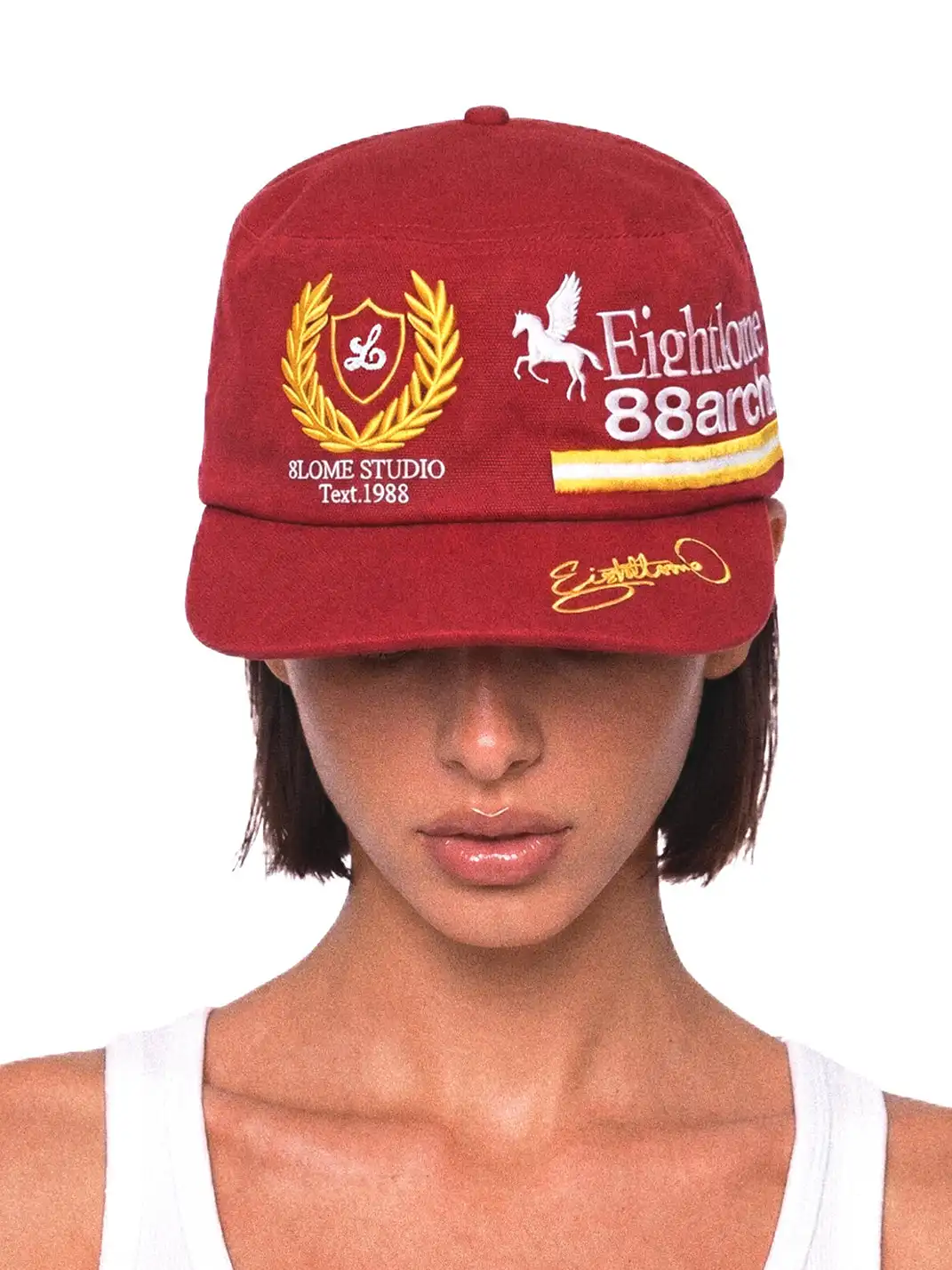 8LOME | Vintage Flat Brim Baseball Cap