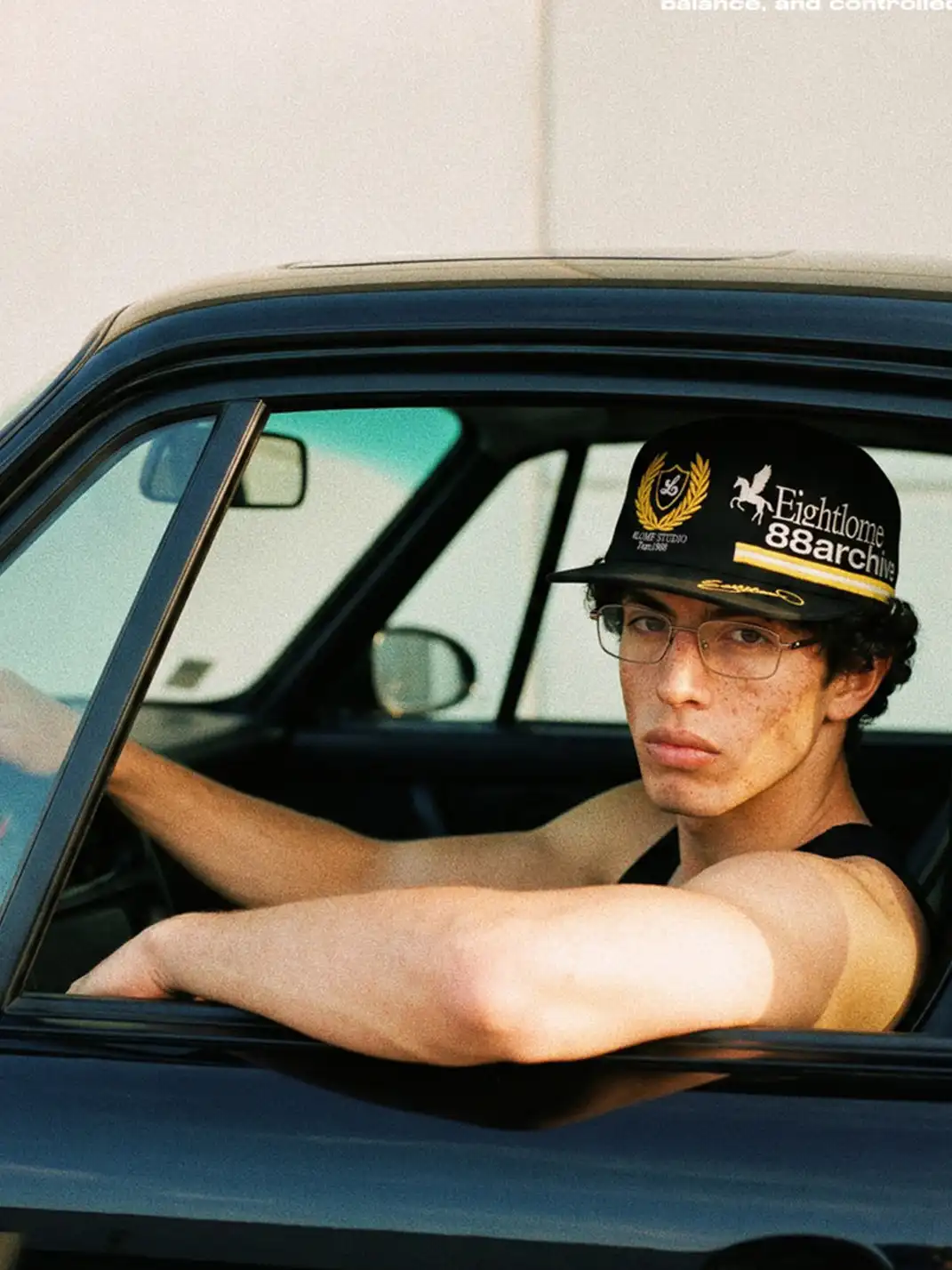 8LOME | Vintage Flat Brim Baseball Cap