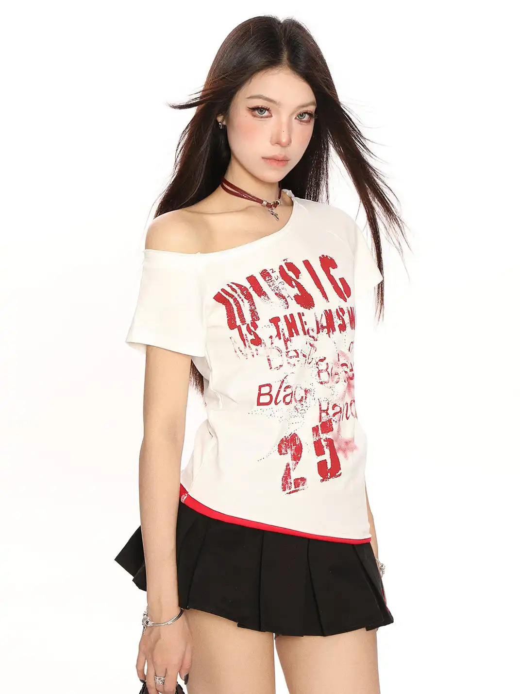 BIGGOLD | Wasteland Style One-Shoulder T-Shirt