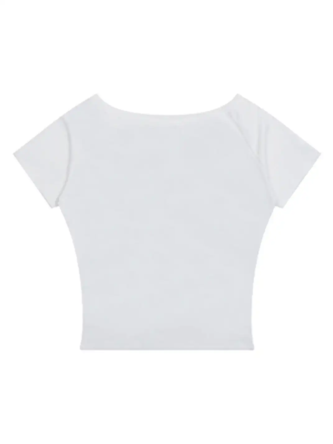 BIGGOLD | Asymmetrical Shoulder Letter Print T-Shirt