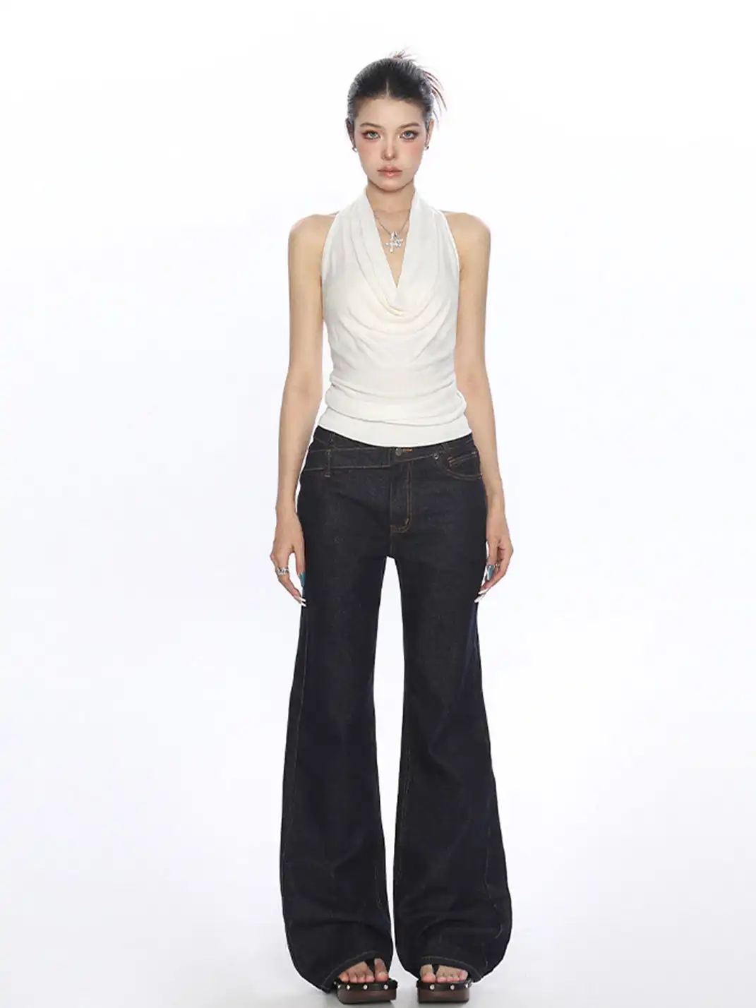 BIGGOLD | Draped Halter Neck Cami Top