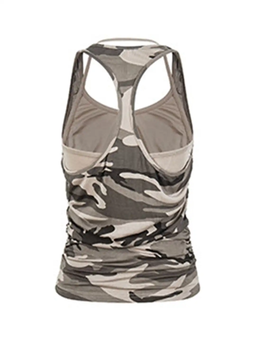 BIGGOLD | Vintage Camouflage Fake Two-Piece Vest