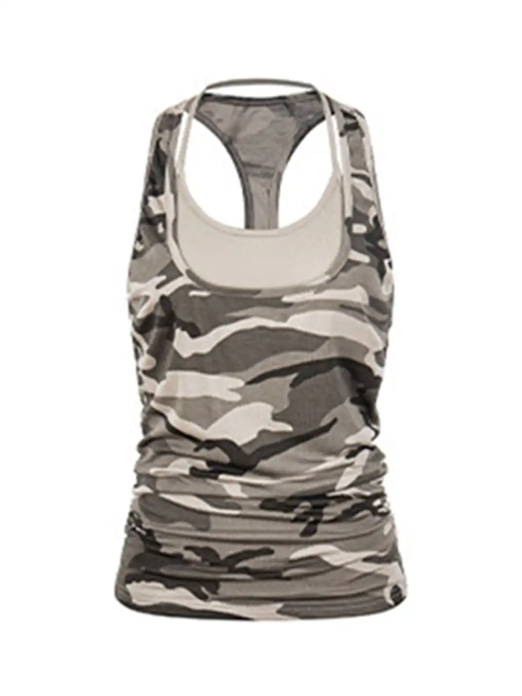BIGGOLD | Vintage Camouflage Fake Two-Piece Vest